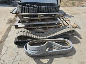 FREE - Multiple used tracks, pallets and a tyre