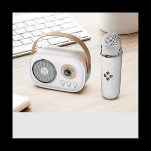 Mini Wireless Bluetooth Audio Home Singing Karaoke Microphone
