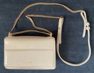 OROTON White leather shoulder bag (handbag) - Excellent condition