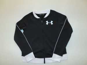 Black and White Under Armour zip up top