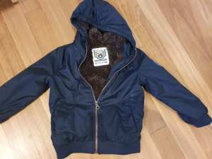 IKKS French luxury brand boys winter jacket navy size 6