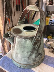Antique copper watering can solid 1930s