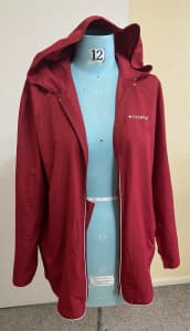 Converse rain jacket Red, hooded. Med $20