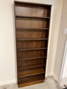 Timber shelving unit - as new
