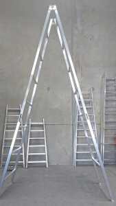 4.2 to 4.5m new trestle ladder Australian aluminium scaffold Melbourne