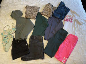 Size 6 - 10 women’s clothing used for 11-12 year old