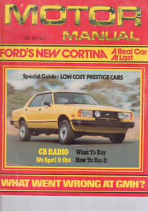 Motor Manual July 1977 Ford Cortina Renault 14 Chrysler Lancer Datsun