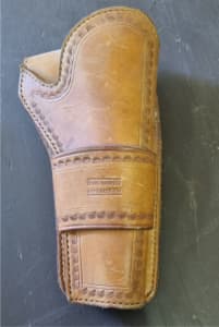 Short Vintage Leather Holster