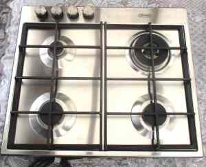 Gas cooktop DeLonghi ITALY 600mm Stainless Steel. Excellent condition