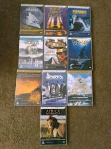 Set of 10 imax Dvds *Excellent condition* Glenning Valley