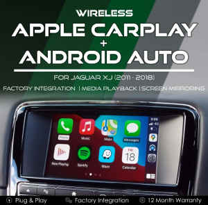 Jaguar X351 XJ Wireless Apple CarPlay Android Auto Integration