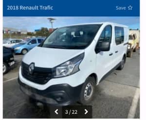 2018 Renault trafic wrecking