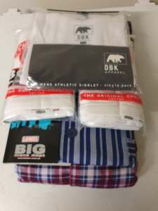 Big Mens Singlets and Pyjamas. Qty 5. Brand New $30 the lot
