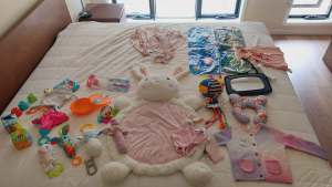 Bulk toys, accessories and new baby clothes 0 - 2 years