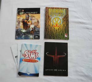 Vintage PC Gaming Manuals - Quake 3, Dominant Species, Outcast, The Si