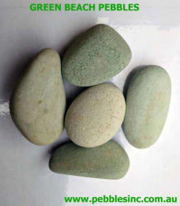 40-60 mm GREEN BEACH PEBBLES and STONES -- 20 kg BAGS -- CLEARANCE