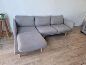 Freedom Docklands Lounge Seater Fabric Lounge Sofa RRP $2800