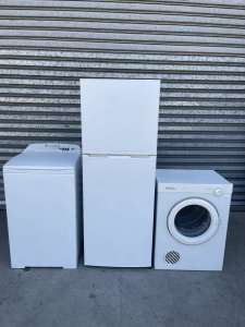free delivery with 2 month warranty dryer, fridge and washer 