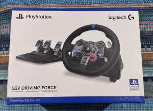 Logitech G29 PS5 driving force wheel -brand new.