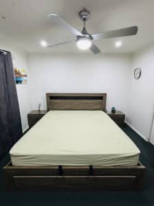 King bed furniture set with mattress. 