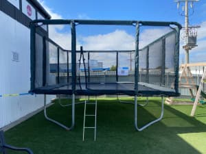GeeTramp 14x16ft Rectangle Trampoline - High Bounce AU - Display