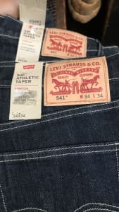 NWT LEVIS 541 34x34 inch indigo jeans - Big tapered cut.