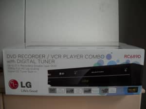 Brand New LG RC689D DVD Recorder/ VCR Player Combo With Digital Tuner