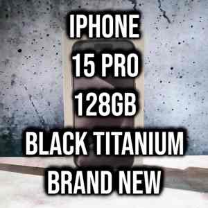 Apple Iphone 15 Pro 128GB Black Titanium Brand New 