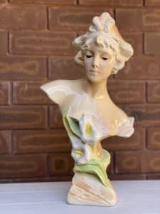 Vintage Lady Bust / Lady Statue / Home or Garden Decor