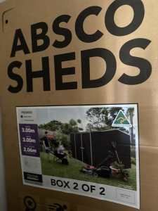 3x3 garden shed brand new