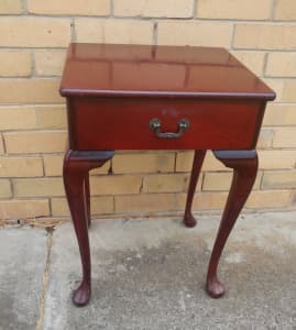 Bedside Table, 2 off Queen Anne replica, good condition