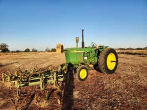 John deere 3020 tractor and cultivator