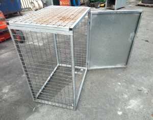 Galvanised steel equipment enclosure
