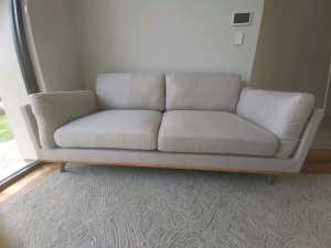 William 3 seater sofa - stone grey