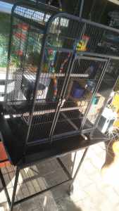 SOLD As new large heavy duty Birdcage and stand. Gawler 5116