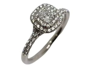 Tiffany & Co Platinum Ladies Diamond Ring Size N 0.96ct TDW