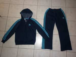 size 12 boys Adidas track suit top & pant set great condition
