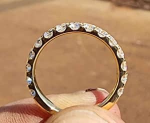 24k Diamond Dress Ring