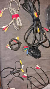 Assorted AV cables