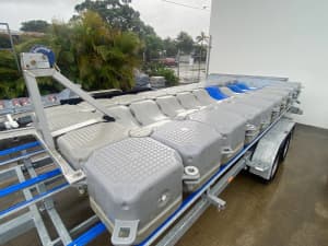 Boat or Jet Ski Floating Dock, 5m x 2m with Winch $2950