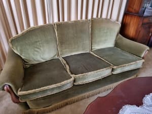 Vintage velvet lounge suite