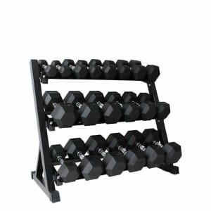 New hex dumbbell and rack package