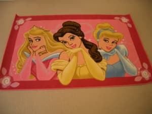Brand New Floor Mat Features 3 Princesses - Aurora, Belle & Cinderella