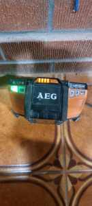 Selling, AEG 18V 9Ah Force Lithium Battery + BL1218 Battery Charger