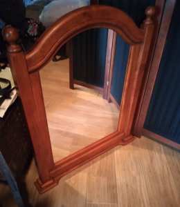 Large solid timber mirror 