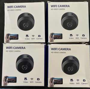 4x New Mini WiFi Security Cameras