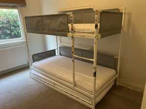 IKEA Vitval bunk bed with trundle and mattress’s