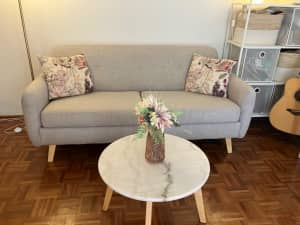 FREE 2.5 Seater Sofa - mid century style - please pick up ASAP