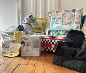 Baby and toddler toys, bottle steriliser and more