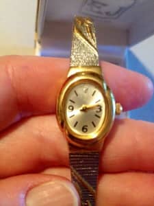 Watch NEW Ladies Bracelet Gold & Silver plated Adjustable clip Band